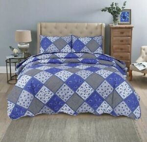Northern Luxe Patchwork Vintage Reversible Bedspread