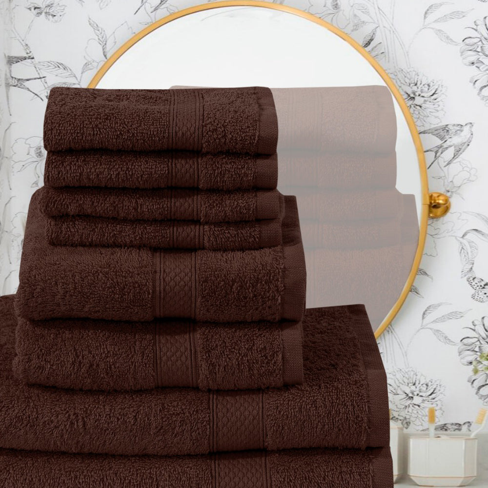 Norhtern Luxe 100% Woven Cotton Soft Plush and Fluffy 600 GSM Towel Bale Set of 8