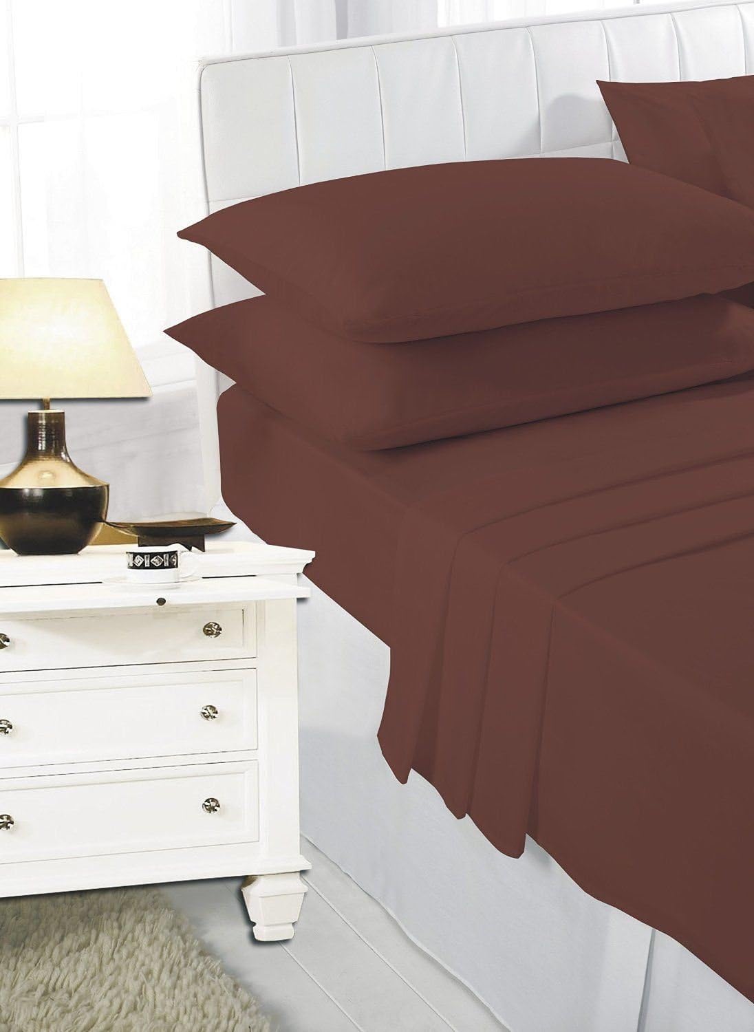 Polycotton Extra Deep Elastic Fitted Bed Sheets For Mattress Single/ Double/ King/ Super King