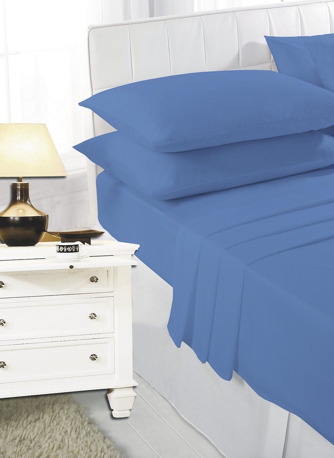 Polycotton Extra Deep Elastic Fitted Bed Sheets For Mattress Single/ Double/ King/ Super King