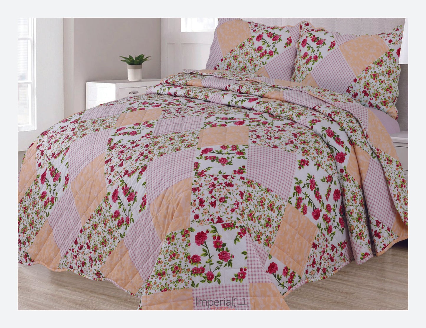 Northern Luxe Patchwork Vintage Reversible Bedspread