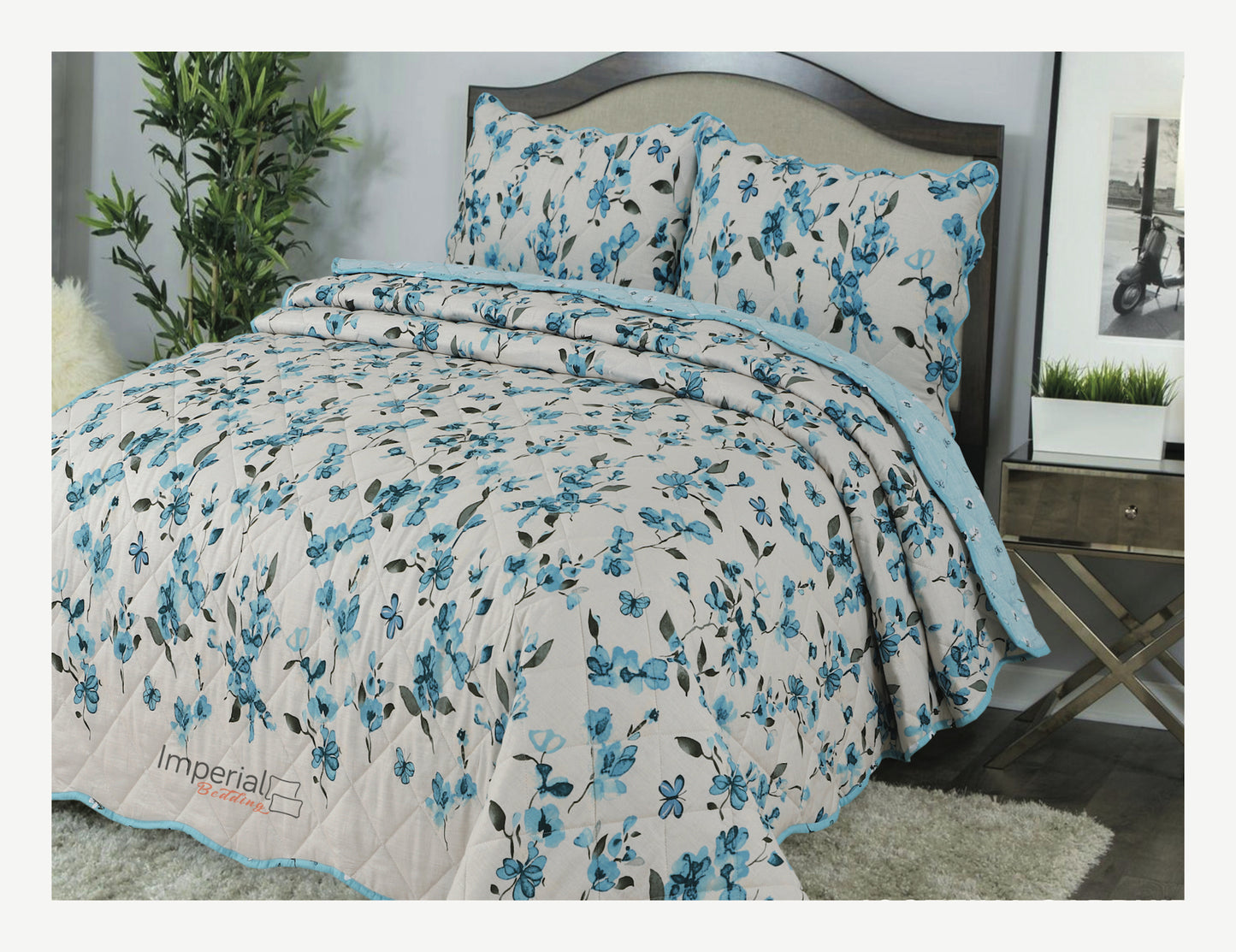 Northern Luxe Patchwork Vintage Reversible Bedspread