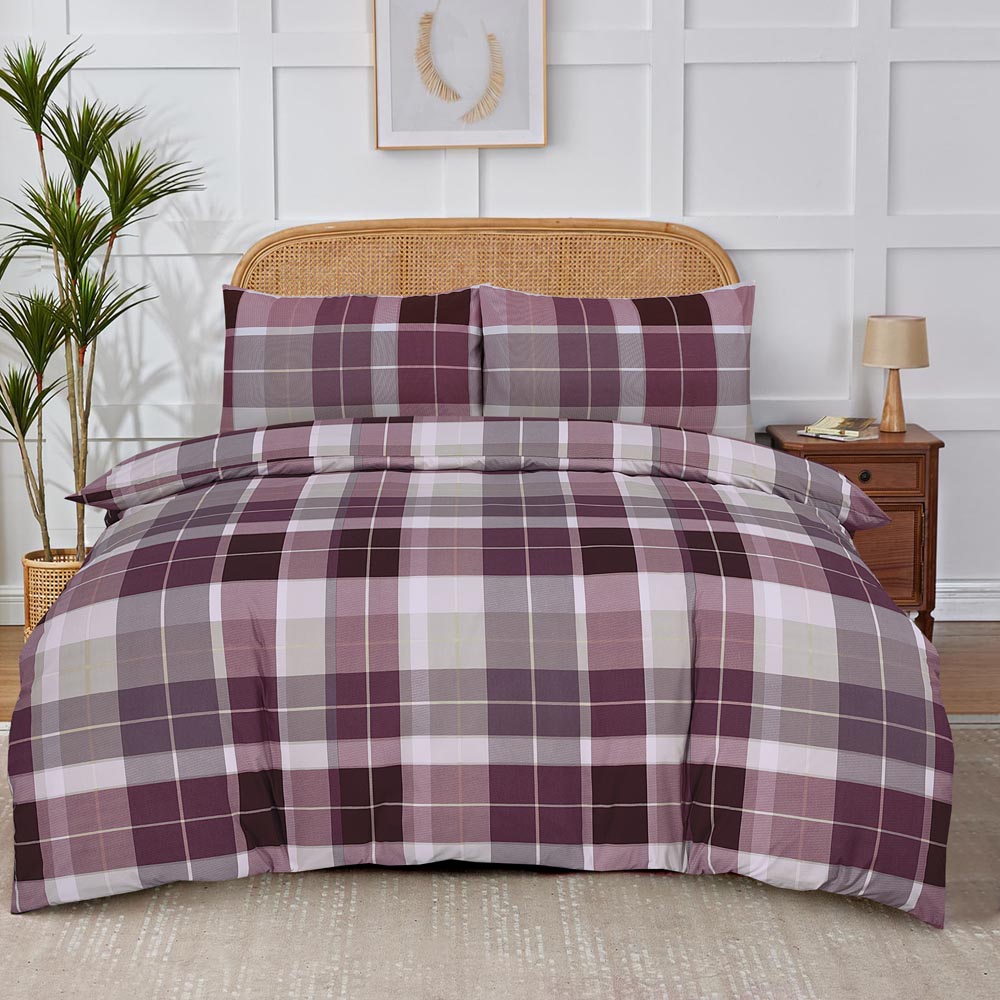 Modern Polycotton Printed Duvet Cover Set with Pillowcases, 26 Designs, Single/Double/King/Super King, Machine Washable