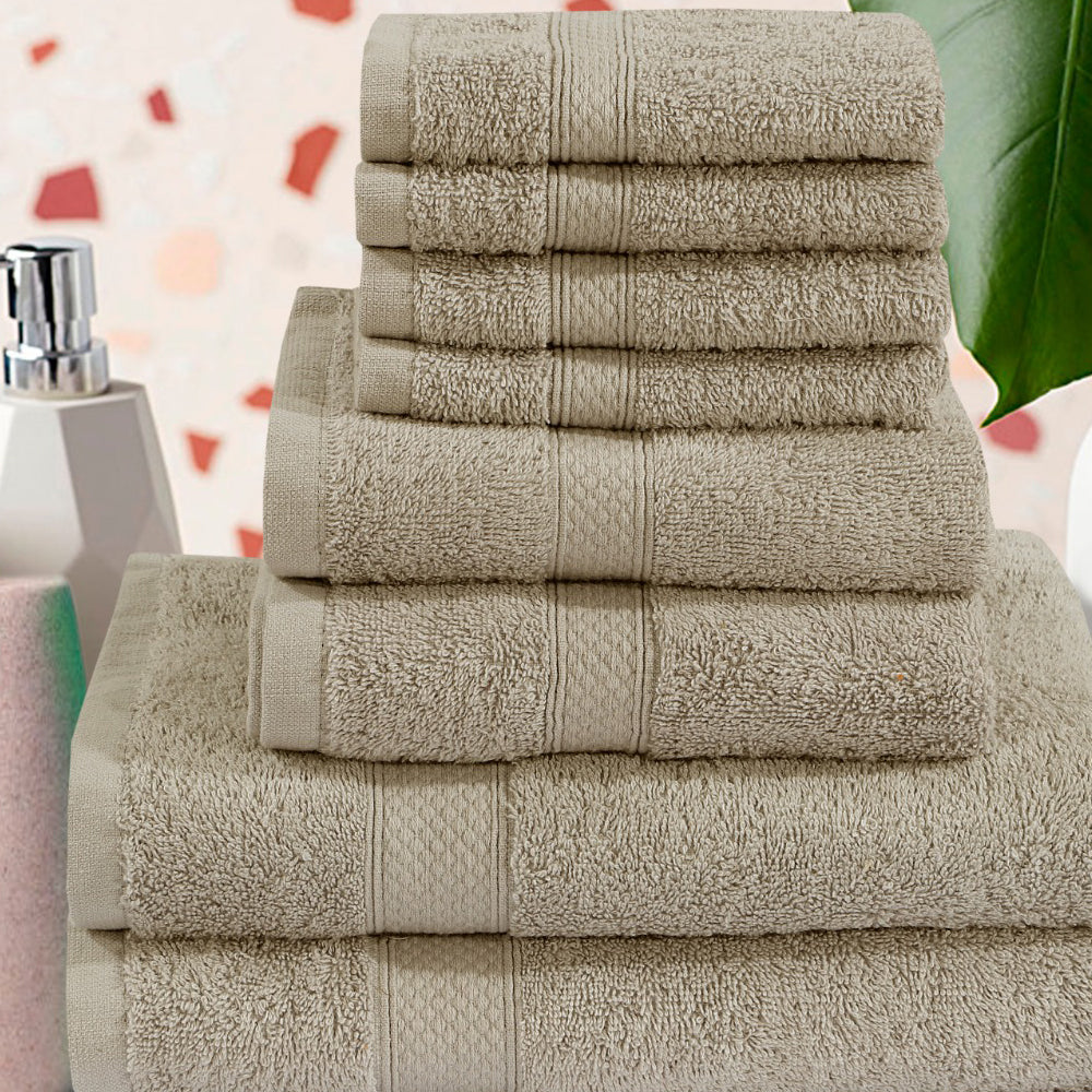 Norhtern Luxe 100% Woven Cotton Soft Plush and Fluffy 600 GSM Towel Bale Set of 8