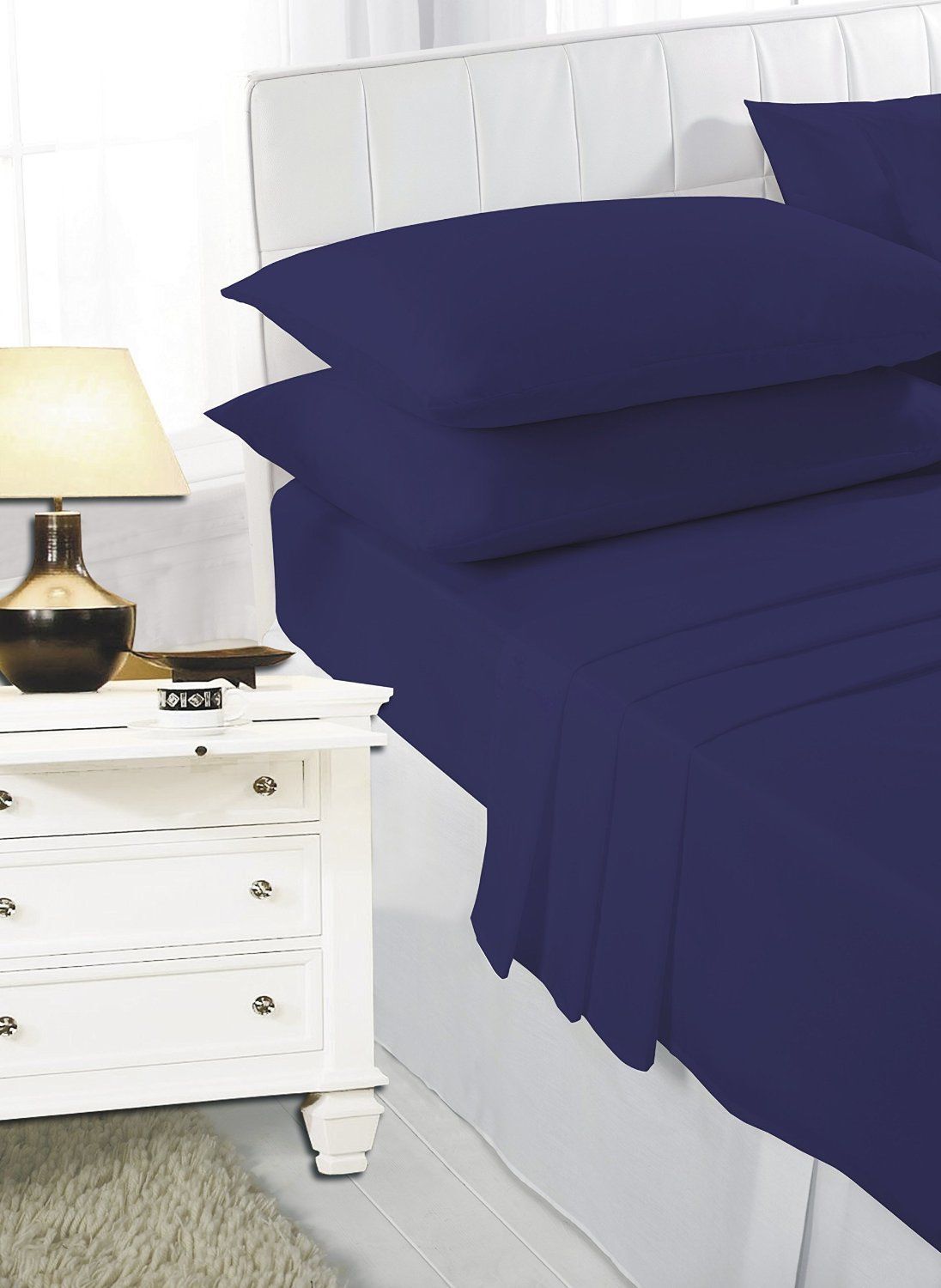 Polycotton Extra Deep Elastic Fitted Bed Sheets For Mattress Single/ Double/ King/ Super King
