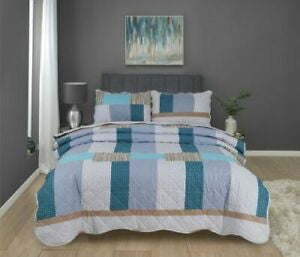 Northern Luxe Patchwork Vintage Reversible Bedspread