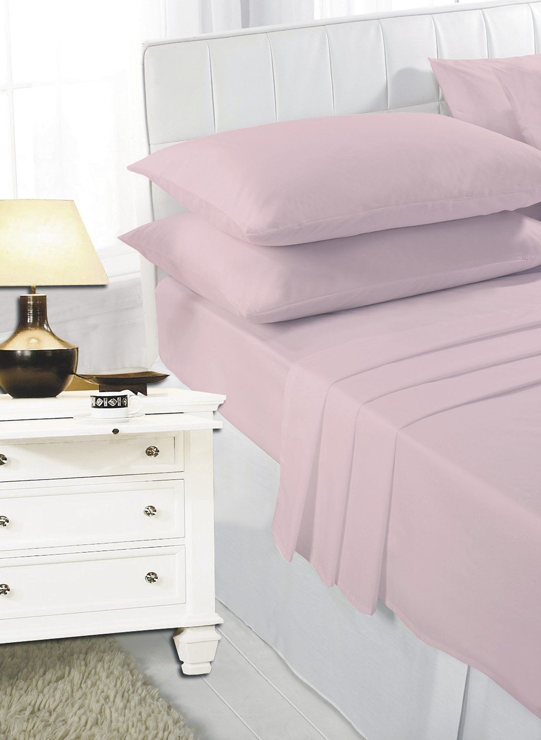 Polycotton Extra Deep Elastic Fitted Bed Sheets For Mattress Single/ Double/ King/ Super King