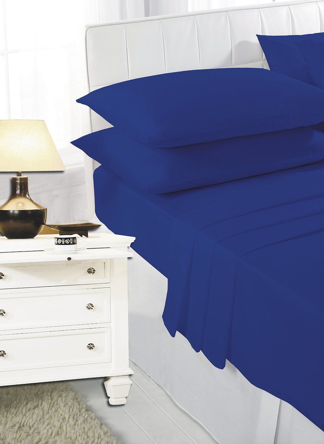 Polycotton Extra Deep Elastic Fitted Bed Sheets For Mattress Single/ Double/ King/ Super King