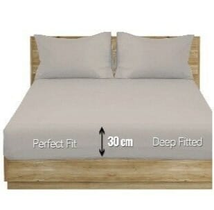 Polycotton Extra Deep Elastic Fitted Bed Sheets For Mattress Single/ Double/ King/ Super King