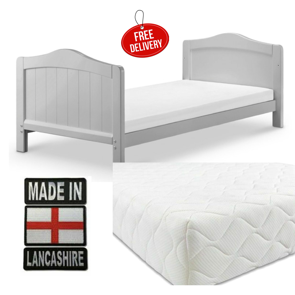Northern Luxe Pure Foam Soft & Cushy Durable Cot Bed Mattress, Made in England