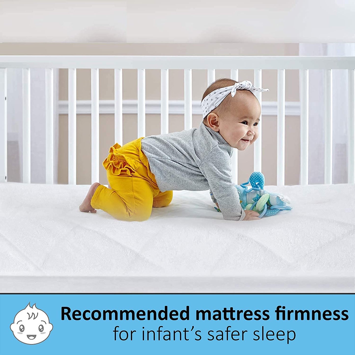 Northern Luxe Travel Cot Mattress fits Graco, Red Kite, Mothercare & many more - Comfortable Baby Travel