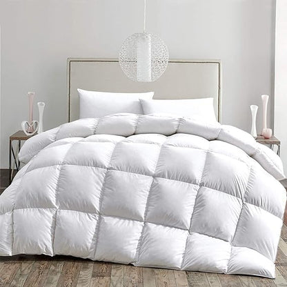 Luxury Duck Feather & Down Anti-dust Mite Duvet - Thermal Box Stitching Hotel Quality Warm Comfy Breathable Quilt 13.5/15 Tog - Single/Double/King and Super King