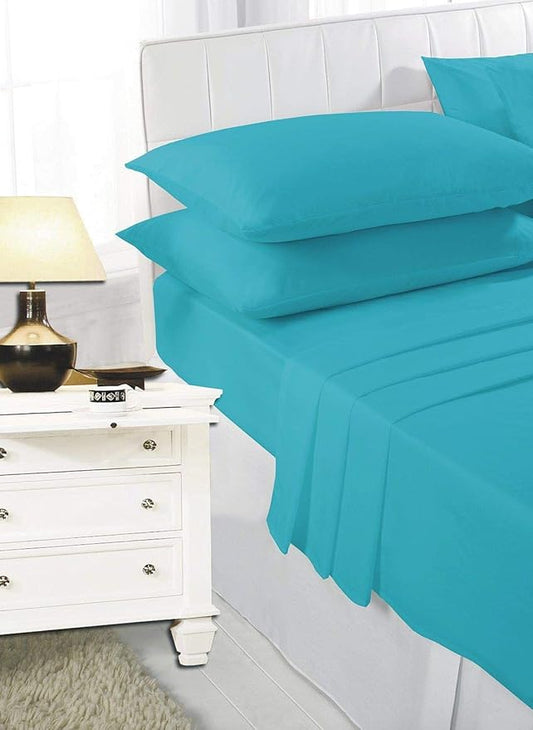 Polycotton Extra Deep Elastic Fitted Bed Sheets For Mattress Single/ Double/ King/ Super King