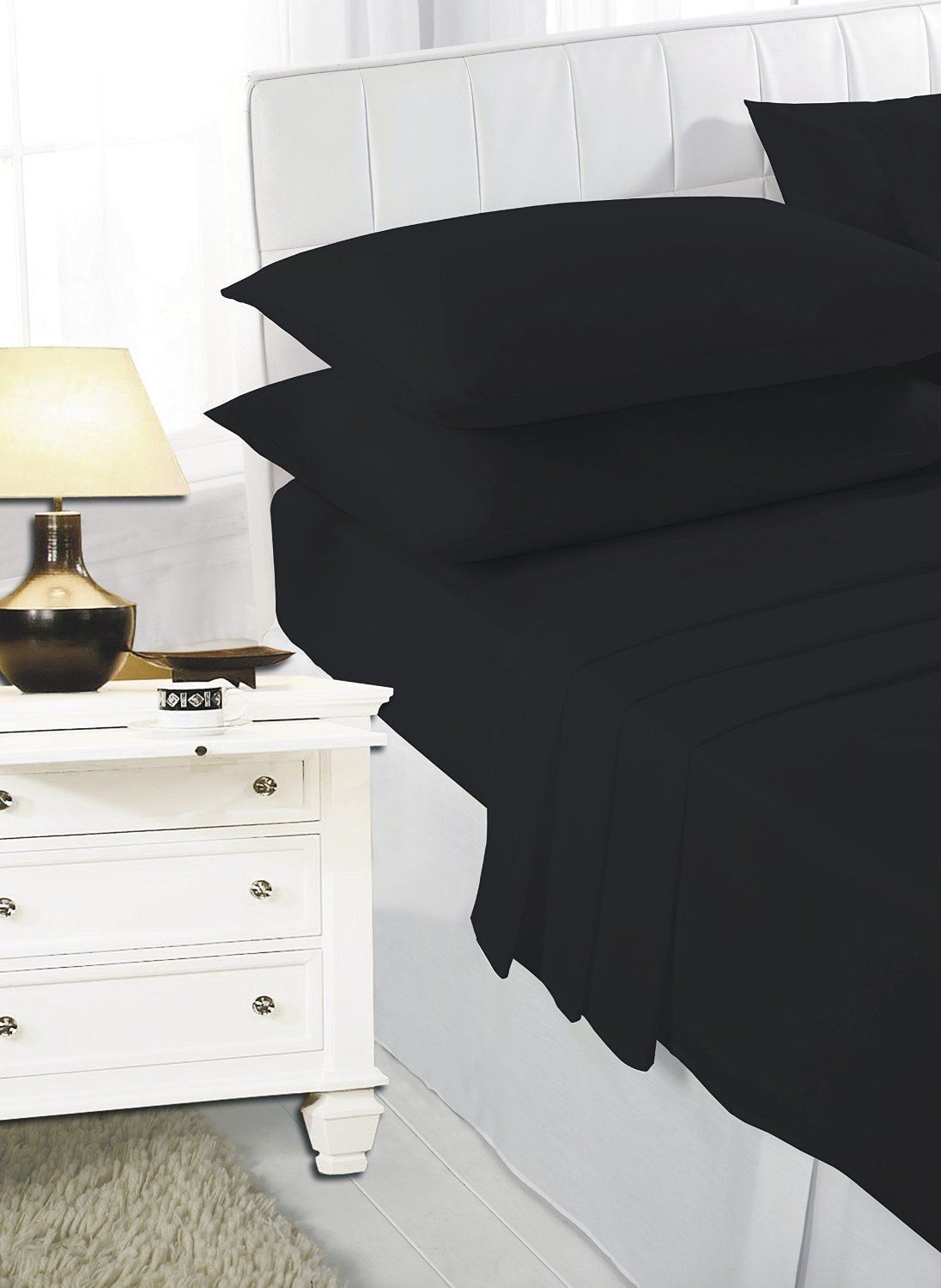 Polycotton Extra Deep Elastic Fitted Bed Sheets For Mattress Single/ Double/ King/ Super King