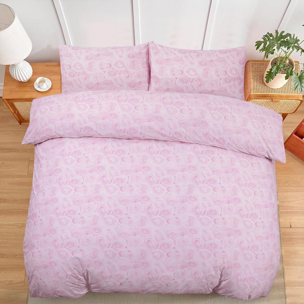 Modern Polycotton Printed Duvet Cover Set with Pillowcases, 26 Designs, Single/Double/King/Super King, Machine Washable