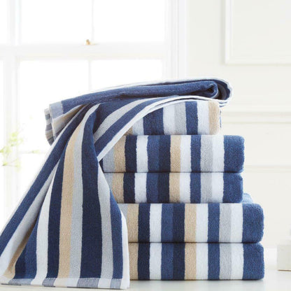 100% Pure Cotton Royal Victorian Stripe Jumbo Bath Sheet