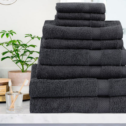 100% Woven Cotton Soft Plush and Fluffy 600 GSM Towel Bale Set