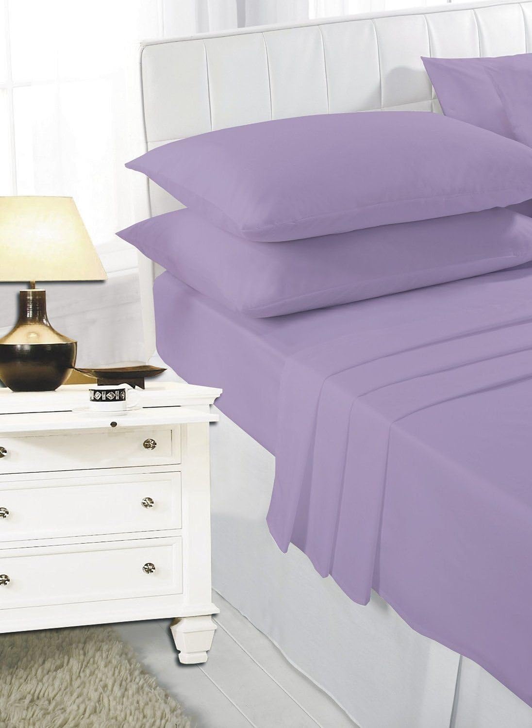 Polycotton Extra Deep Elastic Fitted Bed Sheets For Mattress Single/ Double/ King/ Super King