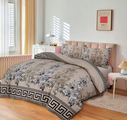 Modern Polycotton Printed Duvet Cover Set with Pillowcases, 26 Designs, Single/Double/King/Super King, Machine Washable