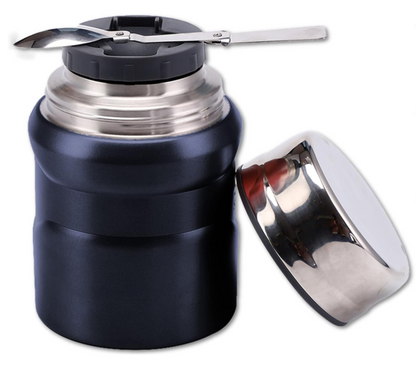 Multi Purpose 500ml Stainless Steel Vacuum Insulated Food Flask with Spoon