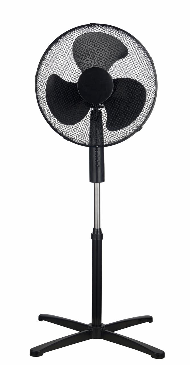 16″ Pedestal Oscillating Standing Cooling Fan – Black and White