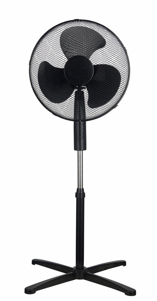 16″ Pedestal Oscillating Standing Cooling Fan – Black and White
