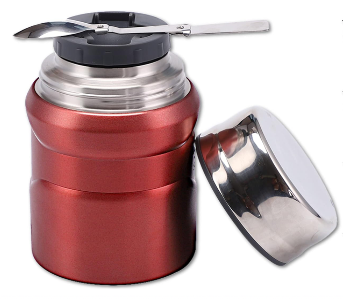 Multi Purpose 500ml Stainless Steel Vacuum Insulated Food Flask with Spoon