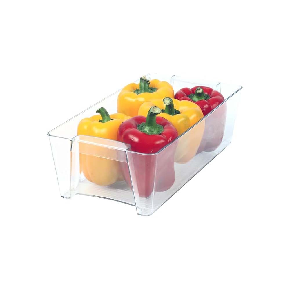 Pack of 6 Transparent Fridge Organiser Set - Trays & Boxes - Space Saving Storage Solutions