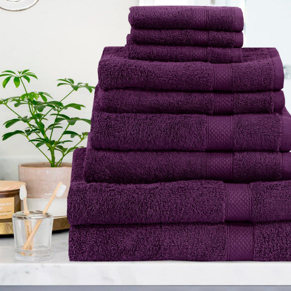 100% Woven Cotton Soft Plush and Fluffy 600 GSM Towel Bale Set