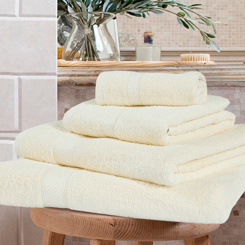 100% Woven Cotton Soft Plush and Fluffy 600 GSM Towel Bale Set