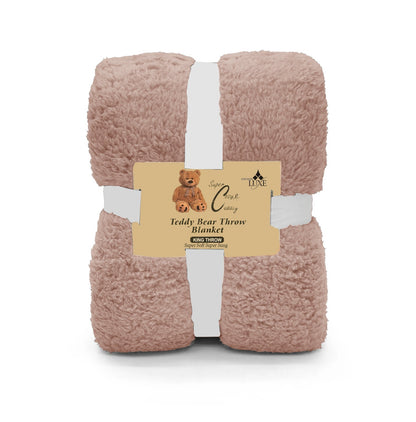 Super Soft Luxury Teddy Bear Fleece Throw Blanket - Large Bedspread