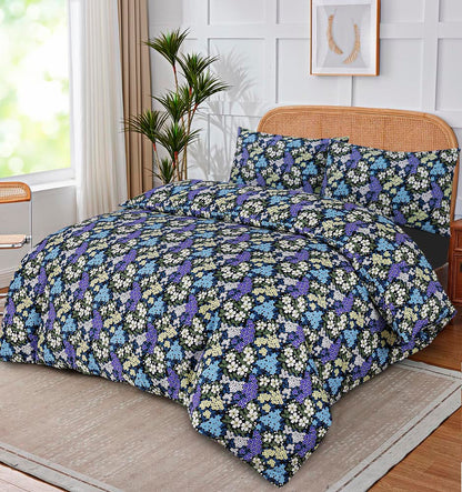 Modern Polycotton Printed Duvet Cover Set with Pillowcases, 26 Designs, Single/Double/King/Super King, Machine Washable