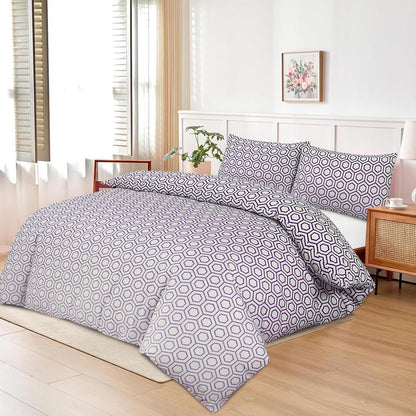 Modern Polycotton Printed Duvet Cover Set with Pillowcases, 26 Designs, Single/Double/King/Super King, Machine Washable