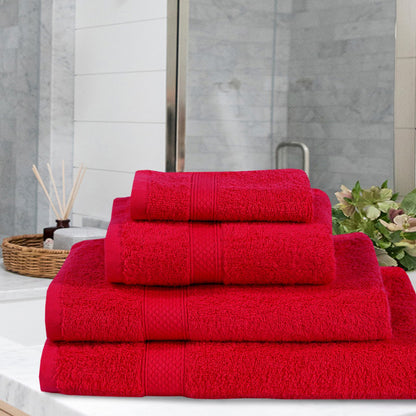 100% Woven Cotton Soft Plush and Fluffy 600 GSM Towel Bale Set