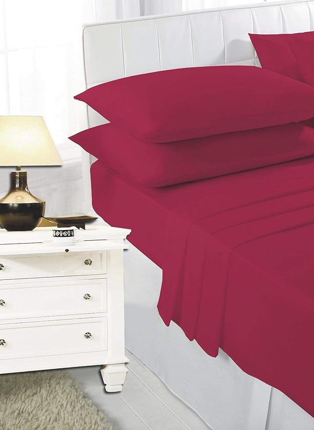 Polycotton Extra Deep Elastic Fitted Bed Sheets For Mattress Single/ Double/ King/ Super King