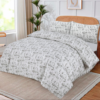 Modern Polycotton Printed Duvet Cover Set with Pillowcases, 26 Designs, Single/Double/King/Super King, Machine Washable