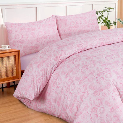 Modern Polycotton Printed Duvet Cover Set with Pillowcases, 26 Designs, Single/Double/King/Super King, Machine Washable