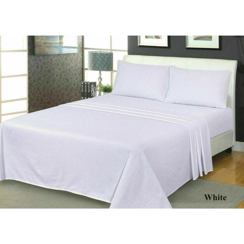 100% Soft Brushed Cotton Thermal Flannelette Extra Deep Sheet Fitted with matching Pillowcases